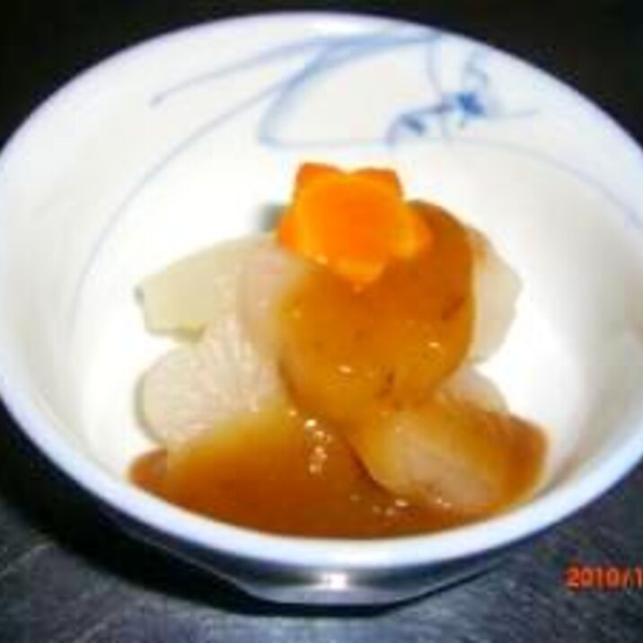 花形人参と大根の味噌風味 レシピ 作り方 By Tyarihime 楽天レシピ 花形人参と大根の味噌風味 レシピ 作り方 By Tyarihime 楽天レシピ